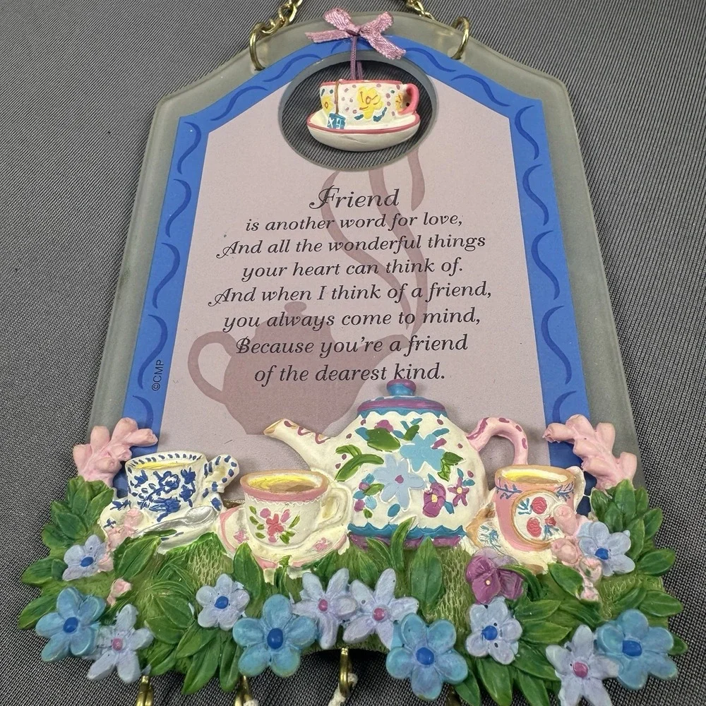 Friend Quote Decorative Wall Plaque With‎ Chimes